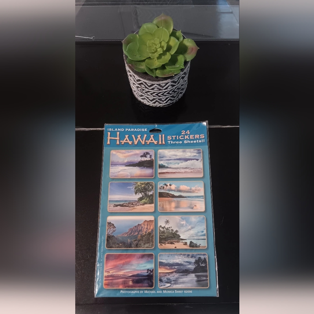 Set Of 3 Hawaii Vintage Florals And Travel Posters Sticker Sets - Picture 6 of 6